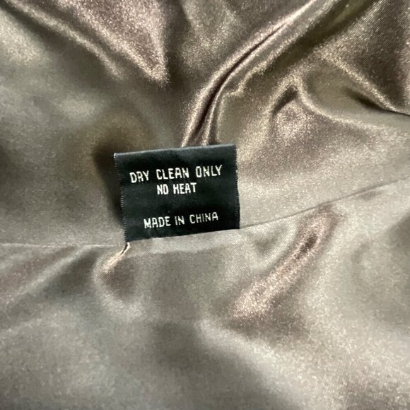 Donna Salyers Fabulous‎ Furs Vest Womens Small Gray Black Faux Fur Lined Pockets - Picture 11 of 11